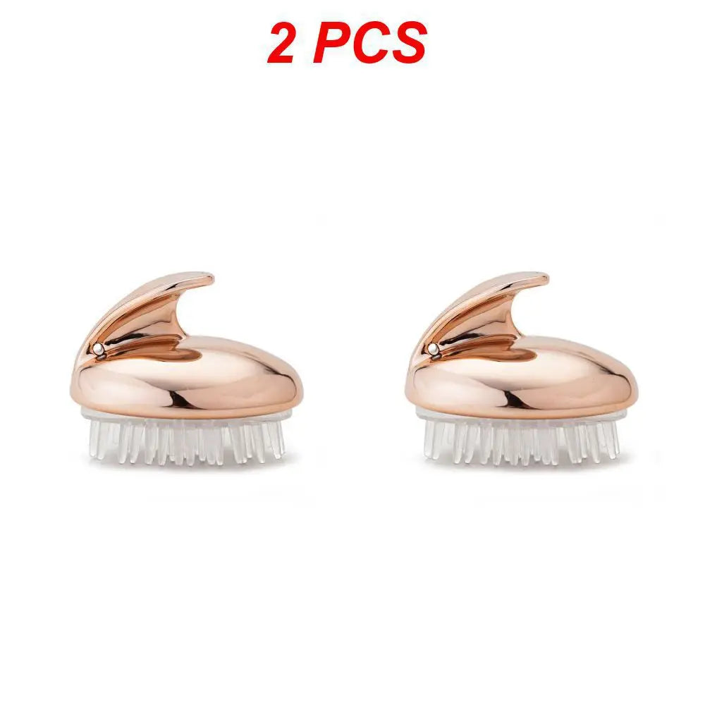 Brosse à shampooing en silicone pour cuir chevelu