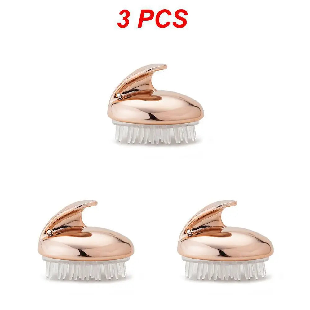 Brosse à shampooing en silicone pour cuir chevelu